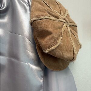 Wilsons Leather Shearling Suede Aviator Hat L/XL | Faux Fur Lined Winter Cap